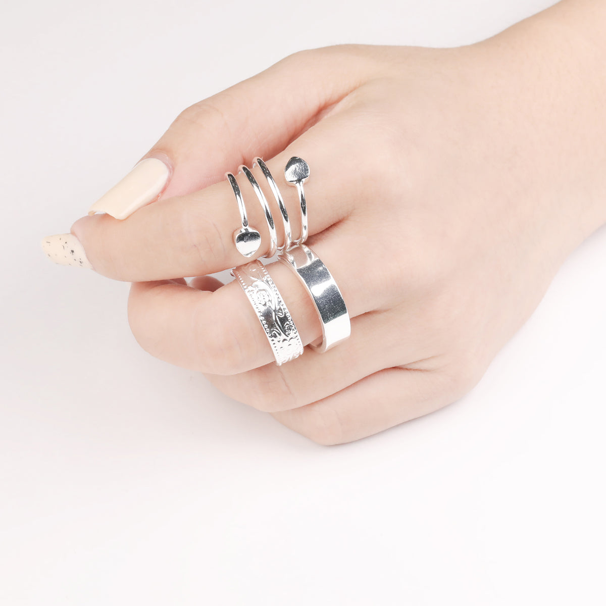 Women's Plum Blossom Magnets Copper Rings