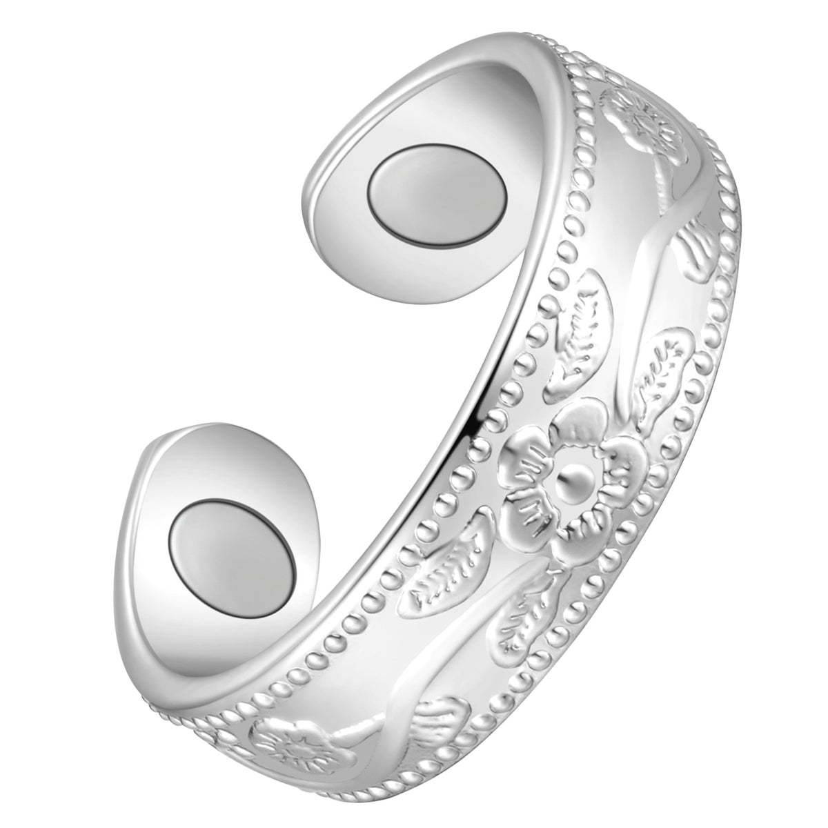 Women's Plum Blossom Magnets Copper Rings