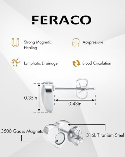 Feraco Magnetic Earrings for Women