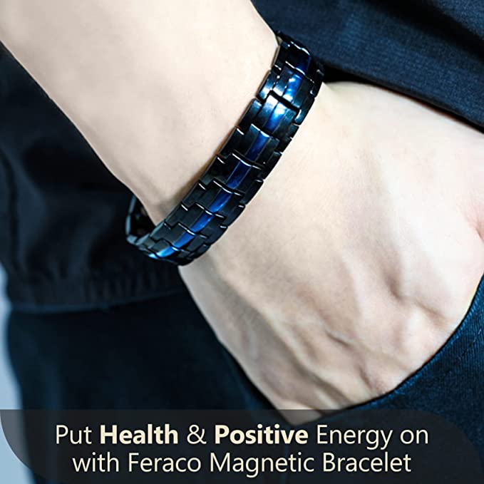 Double Row Titanium Steel Magnetic Bracelets