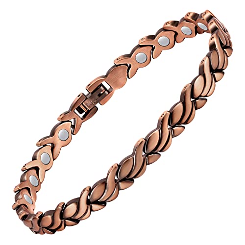 Unique X Shape Copper Bracelet for Women.