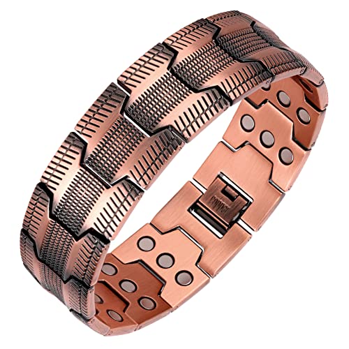3X Strength Copper Magnetic Bracelet for men.