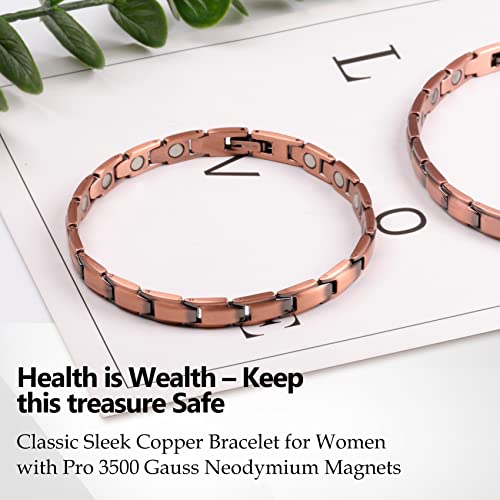 Copper Bracelet for Women Hand Forged 99.99%.
