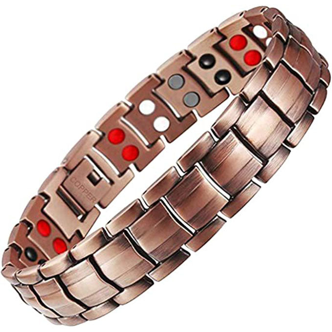 Double Row Magnetic Bracelets for Men Titanium Steel