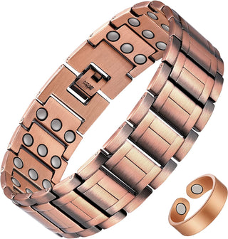 Midnight Black 3X Strength Copper Magnetic Bracelet for men